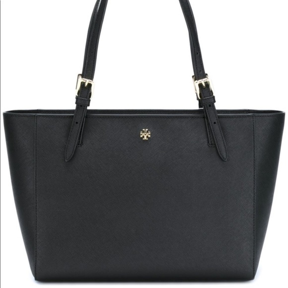 Tory Burch Handbags - Tory Burch - York Buckle Tote Bag - Black Leather